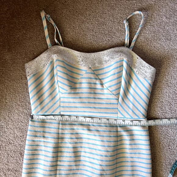 Lilly Pulitzer Women´s Remi Horizon Bayview Stripe Metallic Summer Dress Size 6 - Picture 12 of 13